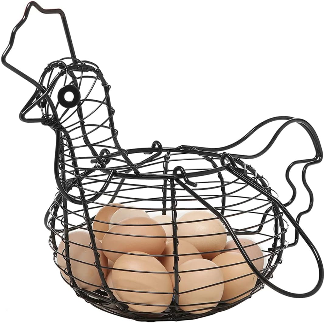 Hen Shaped Egg Basket