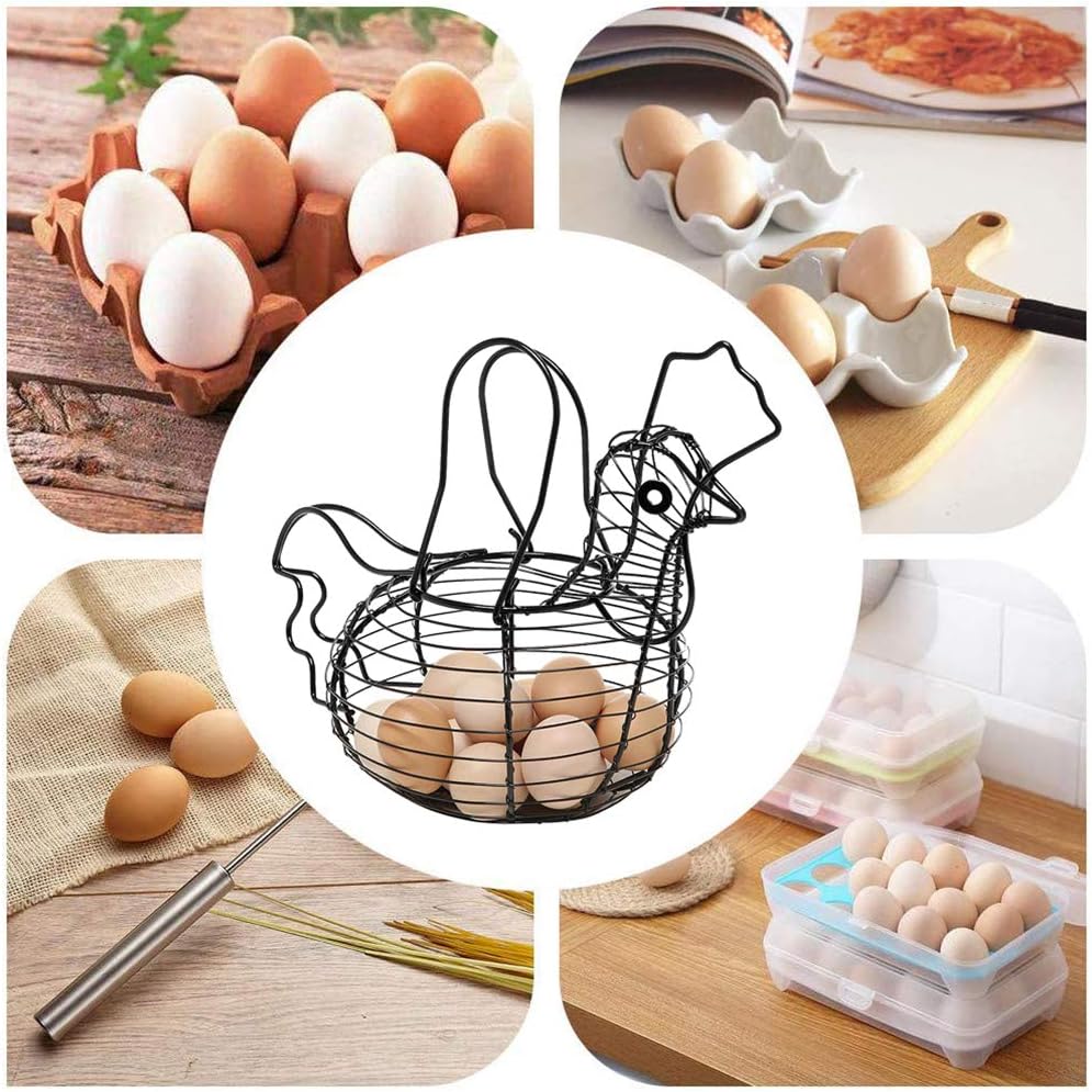 Hen Shaped Egg Basket