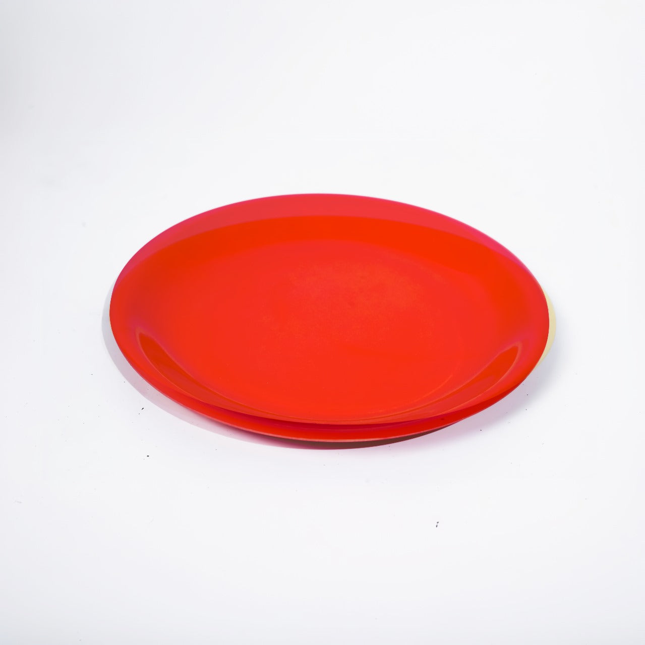 Red Melamine Rice Plate